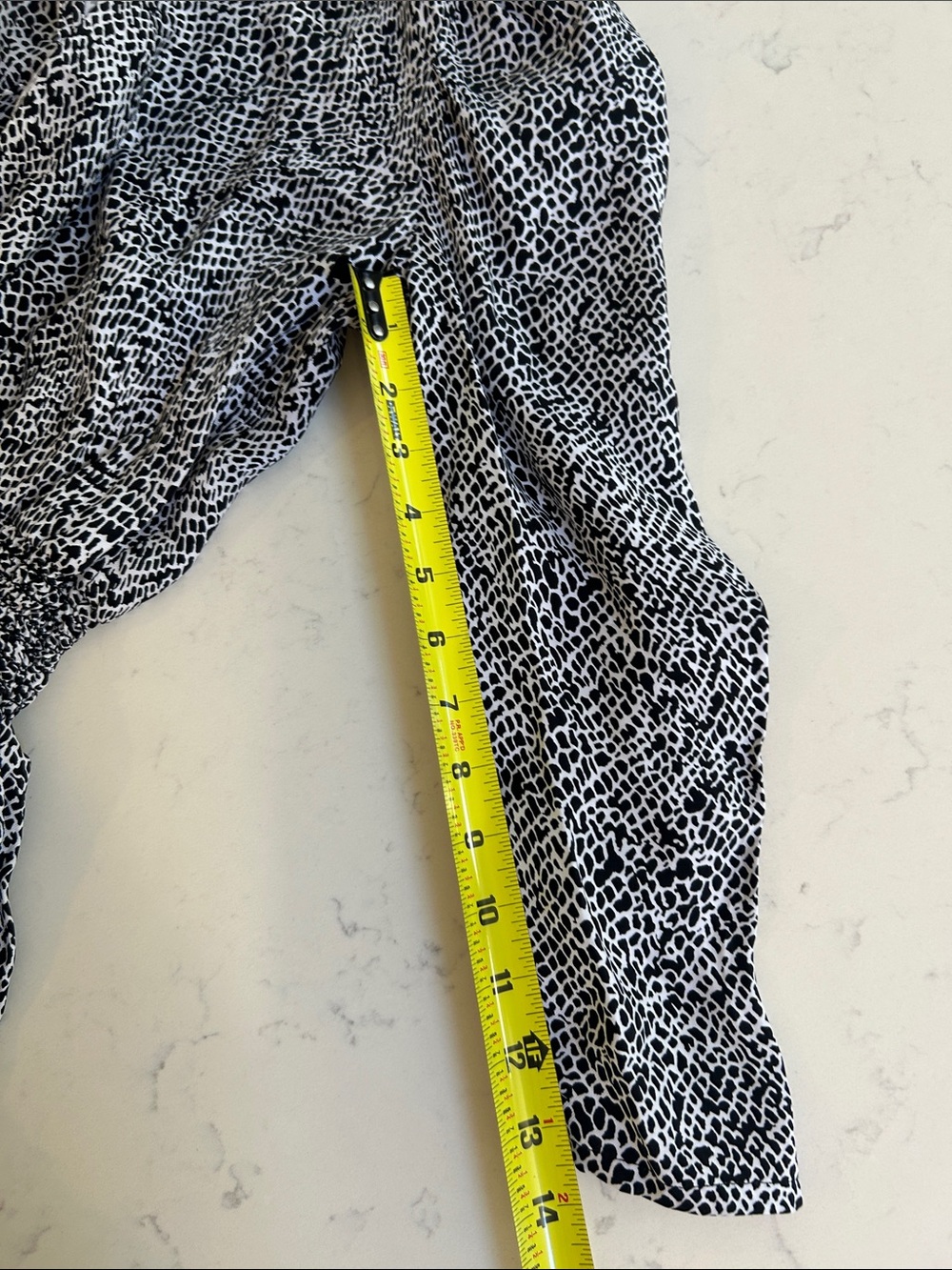 Maje Animal Print Cupro Jumpsuit Black White Size 38 US 6 - Picture 15 of 16